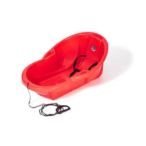 Surrey Baby Plastic Sleds - Premium Canadian Resin Toddler Sled for Safe and Stylish Snow Play - RED