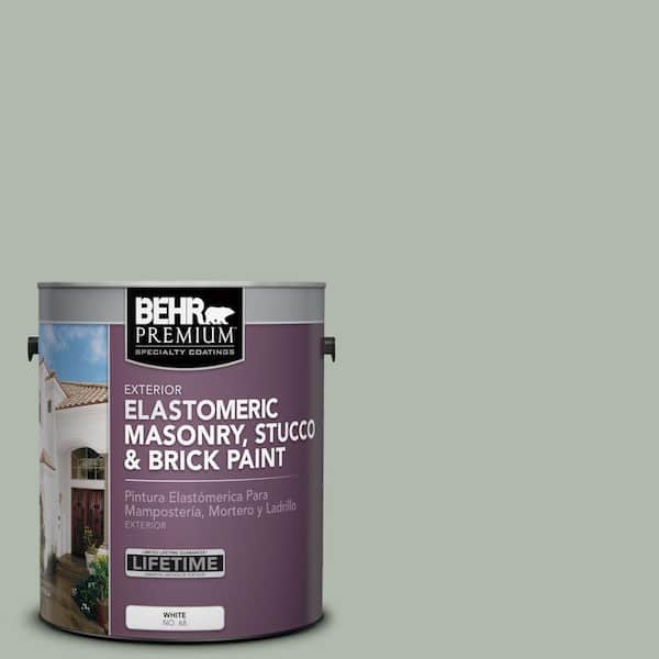 1 gal. #MS-58 Antique Jade Elastomeric Masonry, Stucco and Brick Exterior Paint