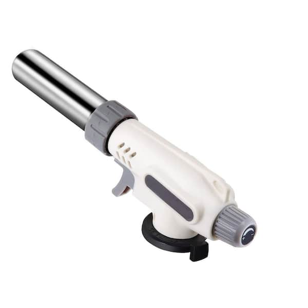 Professional Metal Culinary Torch Head with Adjustable Flame for Cooking, Baking, BBQ, Butane Gas Excluded