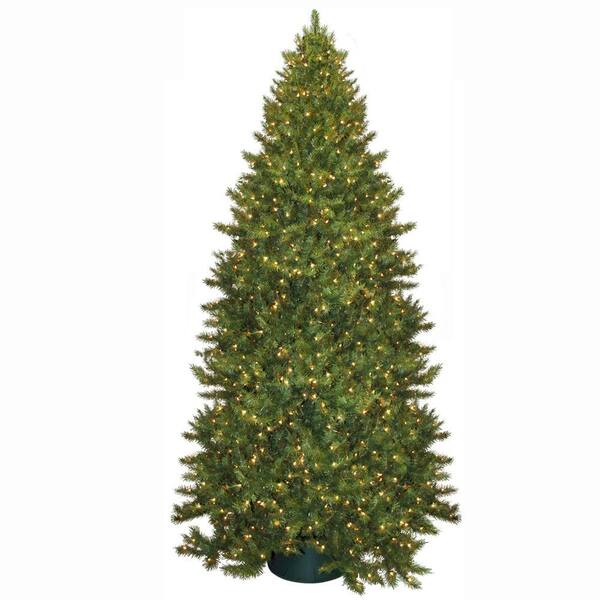 General Foam 12 ft. Pre-Lit Carolina Fir Artificial Christmas Tree with Clear Lights