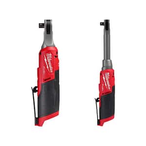 M12 FUEL 12V Lithium-Ion Brushless 3/8 in. Ratchet with M12 3/8 in. Extended Reach High Speed Cordless Ratchet