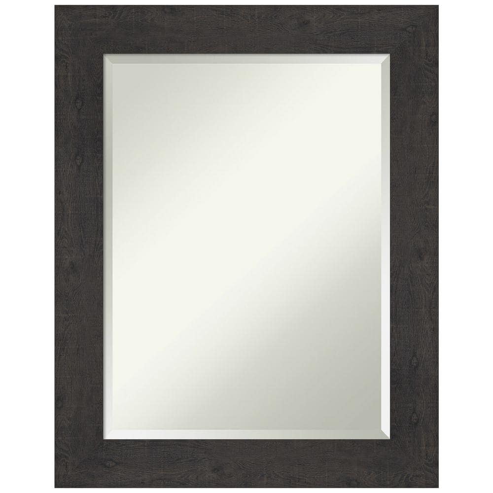 Amanti Art Medium Rectangle Distressed Brown/Tan Beveled Glass Modern Mirror (29.5 in. H x 23.5 in. W) -  DSW4593092