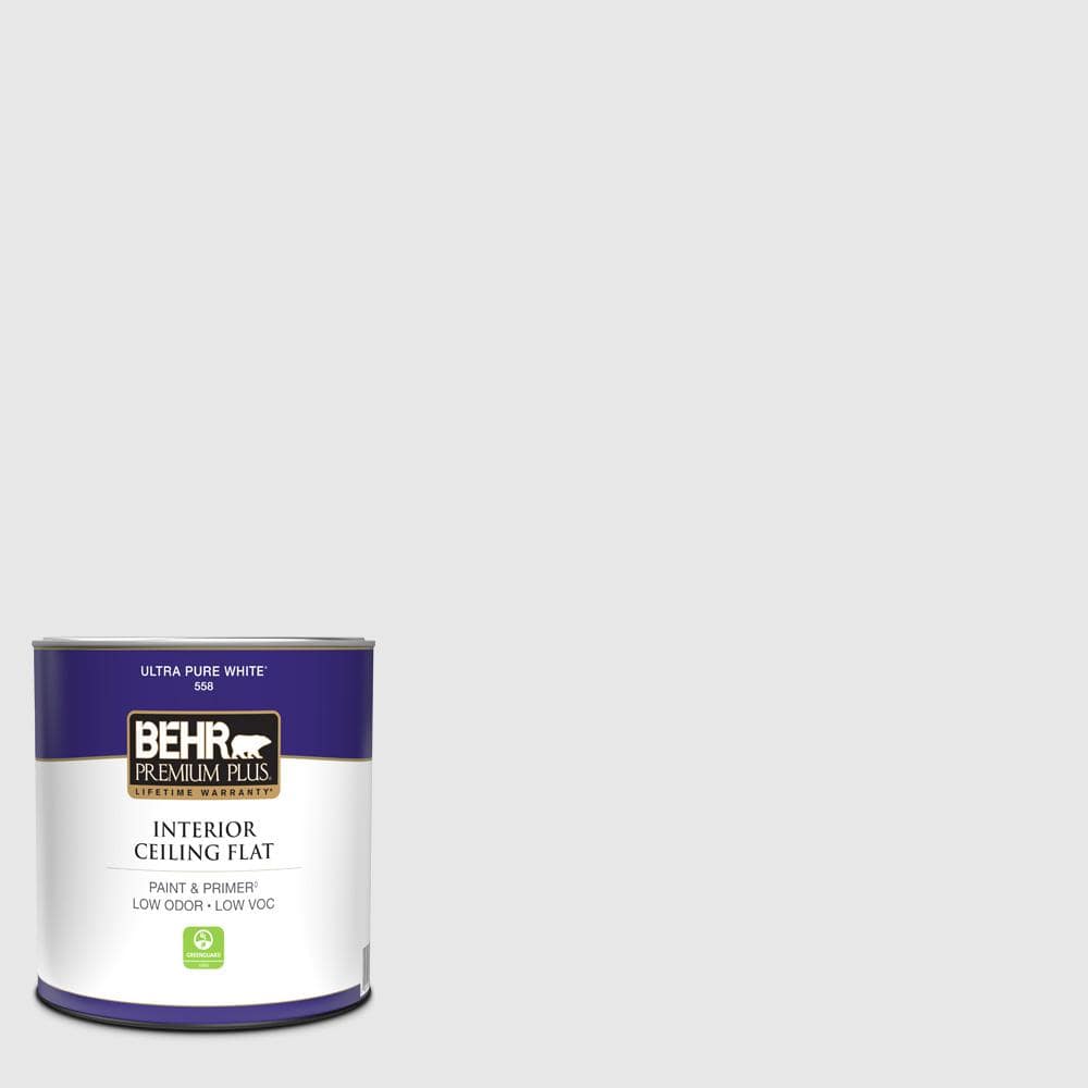 BEHR PREMIUM PLUS 1 qt. PRW09 Nimbus Cloud Ceiling Flat Interior