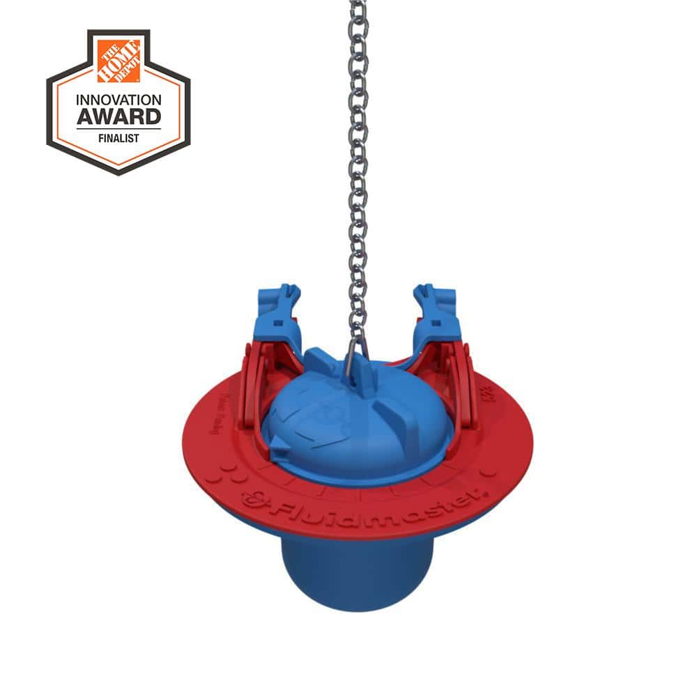 Fluidmaster Universal Adjustable Red and Blue Toilet Flapper