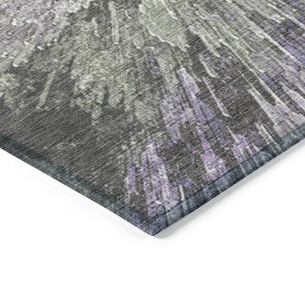 Chantille Machine Washable Indoor/Outdoor Abstract ACN2283 Lavender 8 ft. x 10 ft. Area Rug