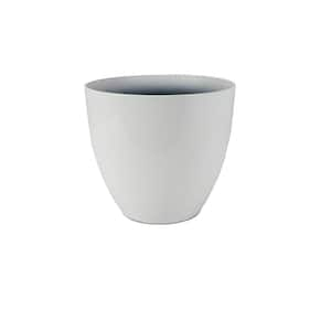 Vigoro 16 In Cersei Large Bright White Resin Planter 16 In D X 14 4   Bright White Glossy Vigoro Plant Pots Pzv16000a60 64 300 