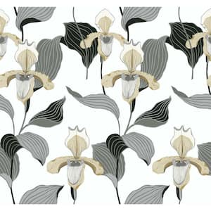 60.75 sq. ft. Lady Slipper Wallpaper