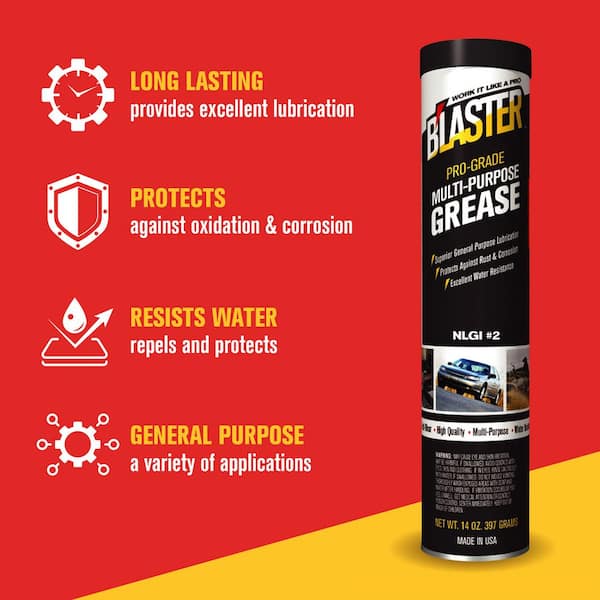 14 oz. Pro-Grade Multi-Purpose Grease Cartridge for Grease Gun