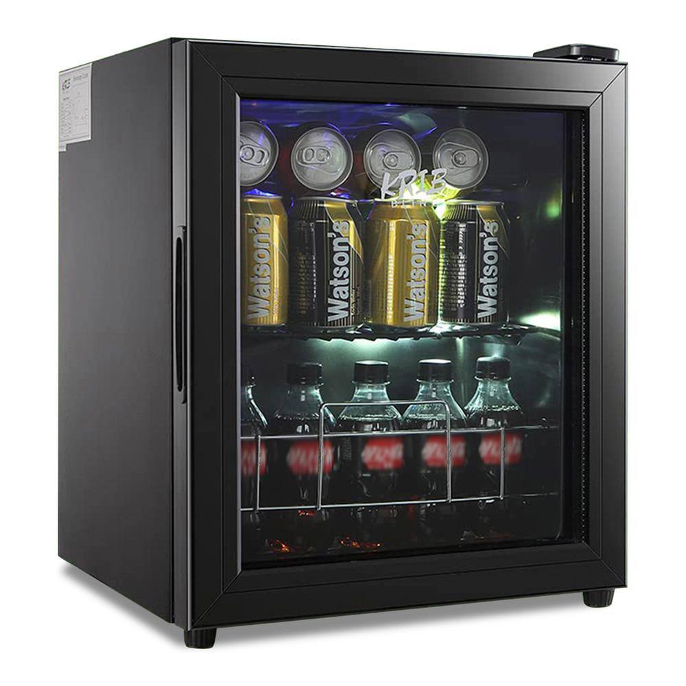 JEREMY CASS  in. 10-Bottle Wine and 75-Can Beverage Cooler, Mini  Refrigerator with Wire Adjustable Shelving for Office, Bar FLGJWC45 - The  Home Depot