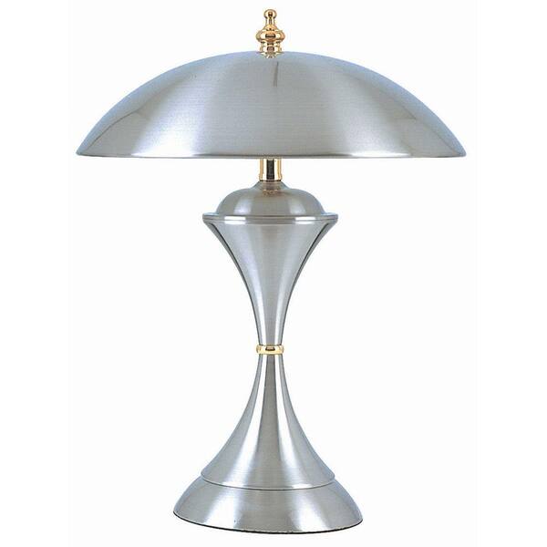 ORE International 15 in. Silver Touch Lamp