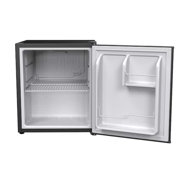 Honeywell Compact Refrigerator 1.6 Cu Ft Mini Fridge with Freezer,  Stainless Steel - H16MRS