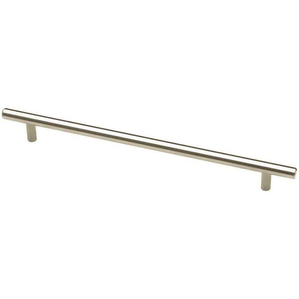 Solid Bar 10-1/16 in. (256 mm) Modern Cabinet Drawer Pull in Stainless Stee