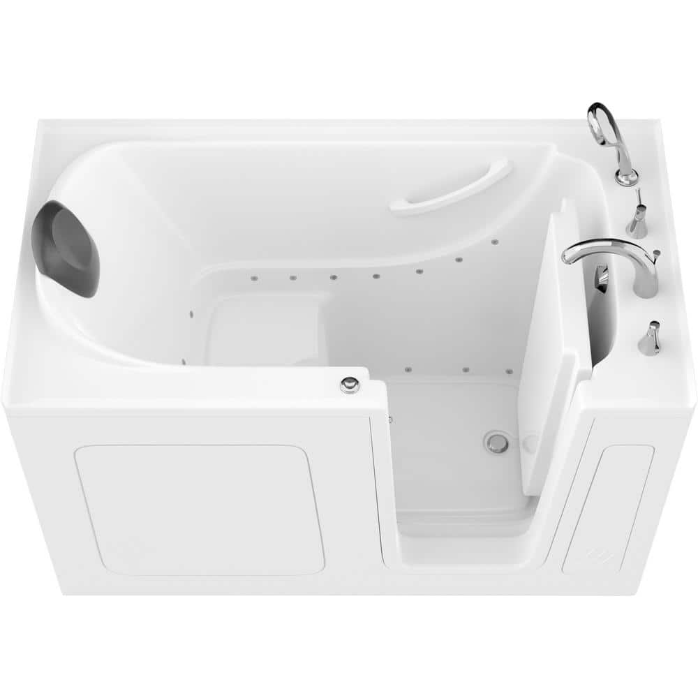 Universal Tubs Safe Premier 59.6 in. x 60 in. x 32 in. Right Drain Walk ...