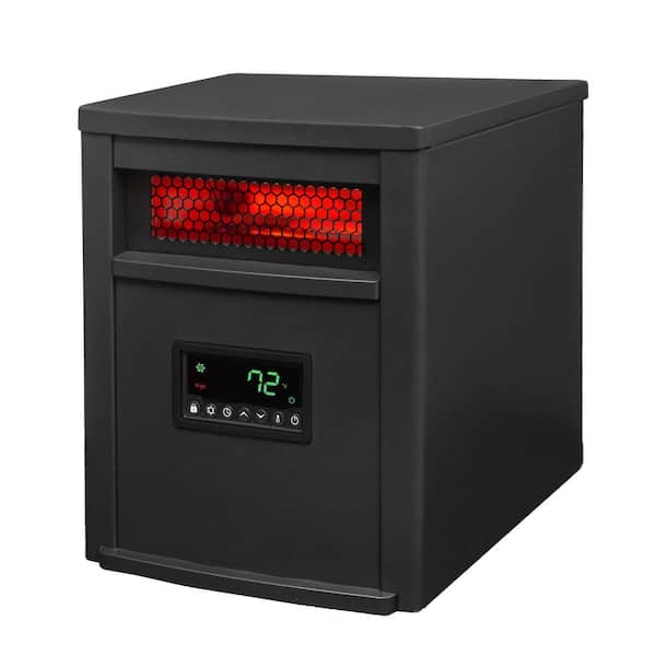 Lifesmart 16.5 in. L 1500-Watt 8-Element Infrared Electric Portable Baseboard Heater with Remote Control Thermostat Timer