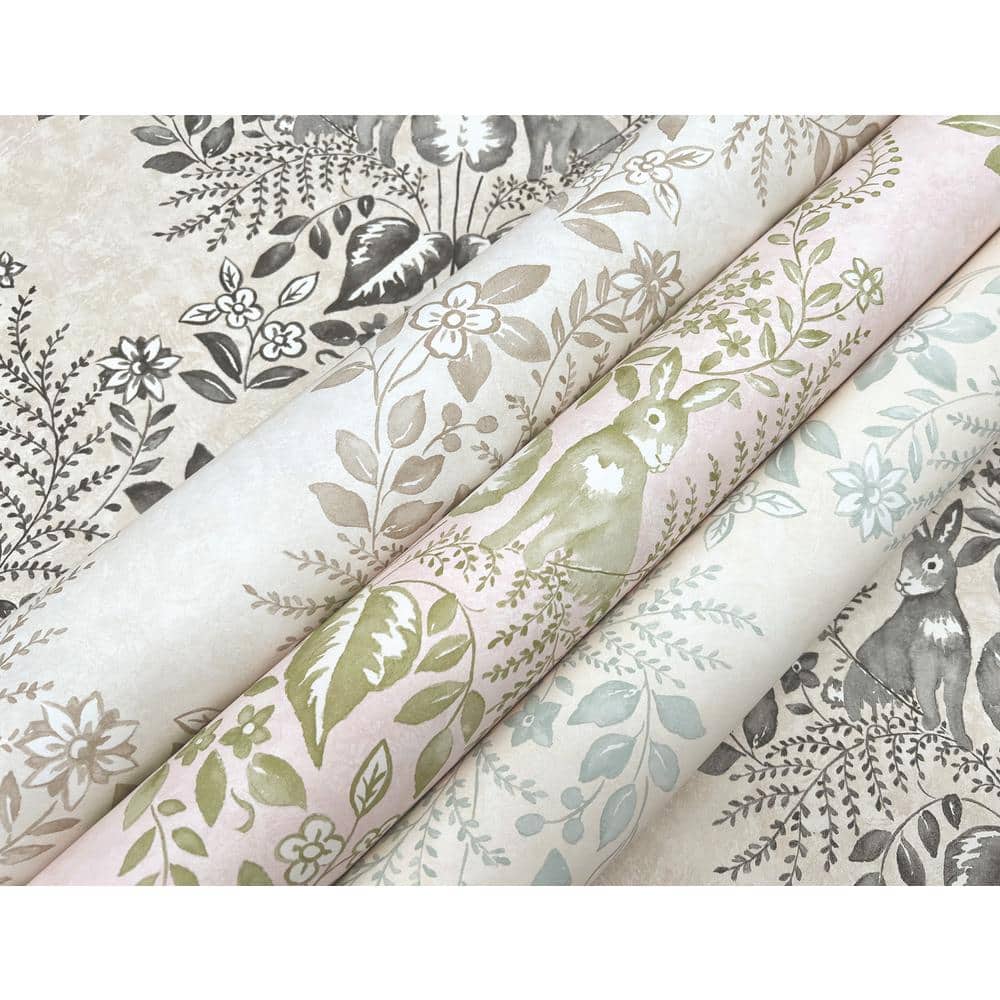 Vintage Duck Egg Damask Peel and Stick Wallpaper