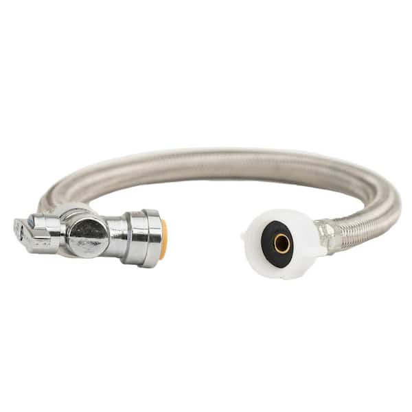 QUICKFITTING 1/2 in. Push-to-Connect x 7/8 in. Ballcock x 18 in. Angle Stop Toilet Connector