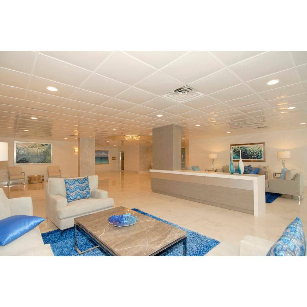 Smooth Gloss White 24" x 24" PVC Ceiling Tile