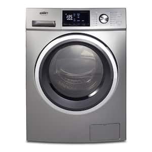 2.7 cu. ft. 24 in. All-in-One Ventless Electric Washer Dryer Combo in Platinum