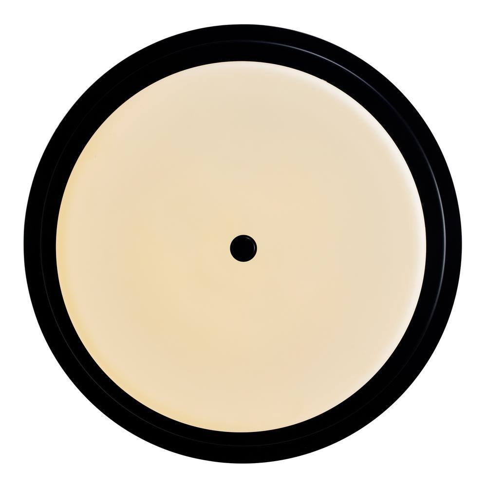 Valdivia Contemporary Black Glass 4-Light Flush Mount