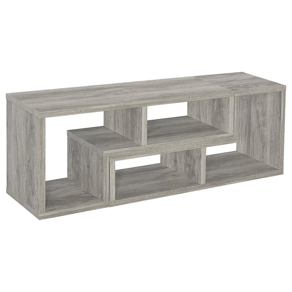 Pearl Silver Geometric Modular Bookcase TV Stand