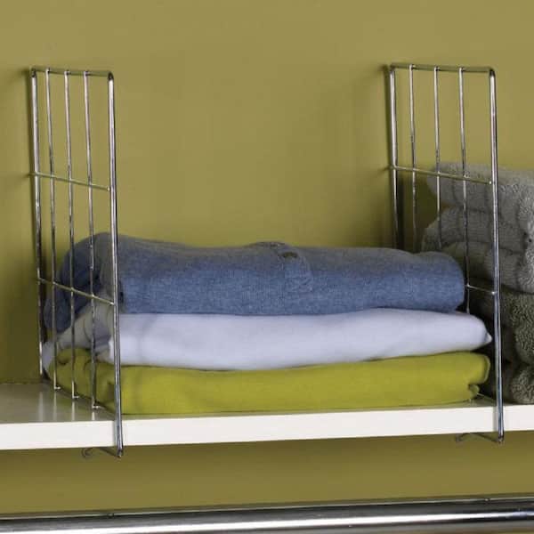 Evelots 8 Pack Wire Shelf Dividers for Closet Organization