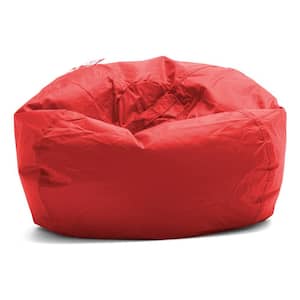 Smartmax Red Classic Bean Bag Chair with Handles and Safety Zipper