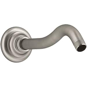 Artifacts 10.6875 in. Shower Arm and Flange in Vibrant Brushed Nickel