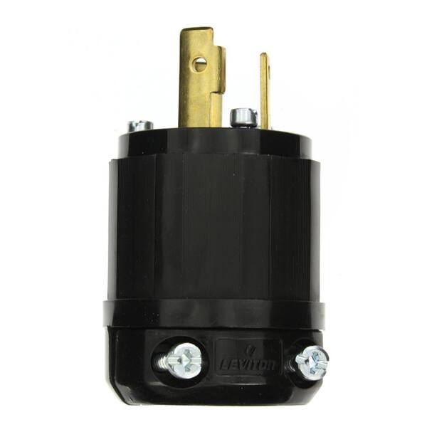Leviton 30 Amp 125v 2-pole Locking Plug 2611 for sale online 