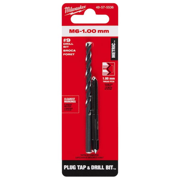 Milwaukee M6-1.00 mm Straight Flute Plug Tap and #9 Drill Bit 49