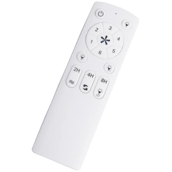 Cardiff 42 in. Matte White Flush Mount Standard Indoor Ceiling Fan with White Adjustable LED Light, DC Motor, and Remote