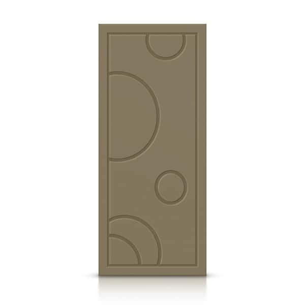 CALHOME 30 in. x 80 in. Hollow Core Olive Green Painted Composite MDF Interior Door Slab