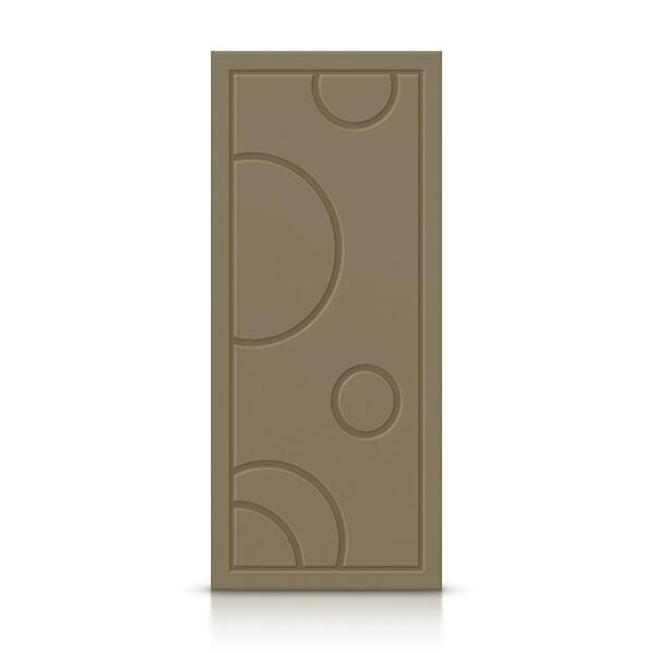 CALHOME 24 in. x 84 in. Hollow Core Olive Green Painted Composite MDF Interior Door Slab