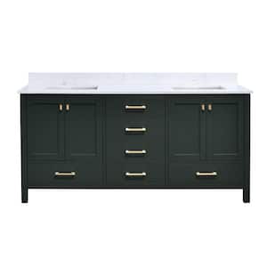 LANDOLT StarrySky 72 in. Undermount Double Sink Freestanding