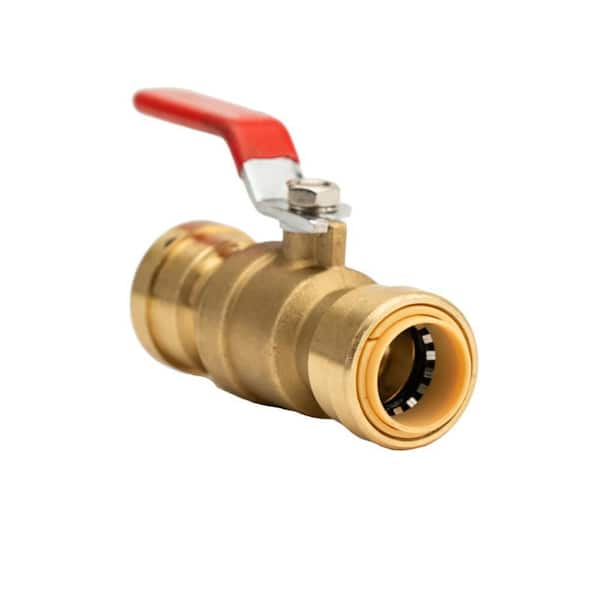 QuickFitting 1 inch Push to Connect Tee Fitting | Patented Design for  Superior Sealing | PushFit Brass Plumbing Pipe Fitting | for Copper, PEX  and