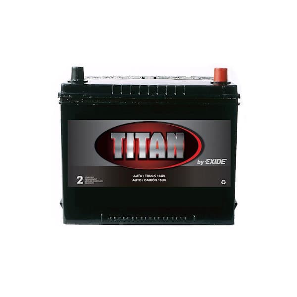 Exide TITAN 12 volts Lead Acid 6-Cell 40R Group Size 590 Cold Cranking Amps Auto Battery