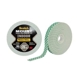0.75 in. x 9.72 yds. Permanent Double Sided Indoor Mounting Tape