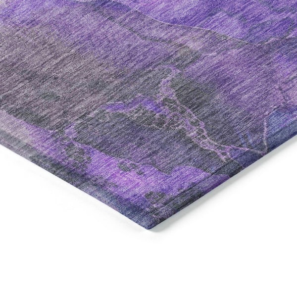 Chantille Machine Washable Indoor/Outdoor Abstract ACN1864 Lavender 9 ft. x 12 ft. Accent Rug