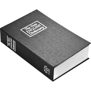 0.02 cu. ft. Steel Hidden Dictionary Book Lock Box Safe with Key Lock