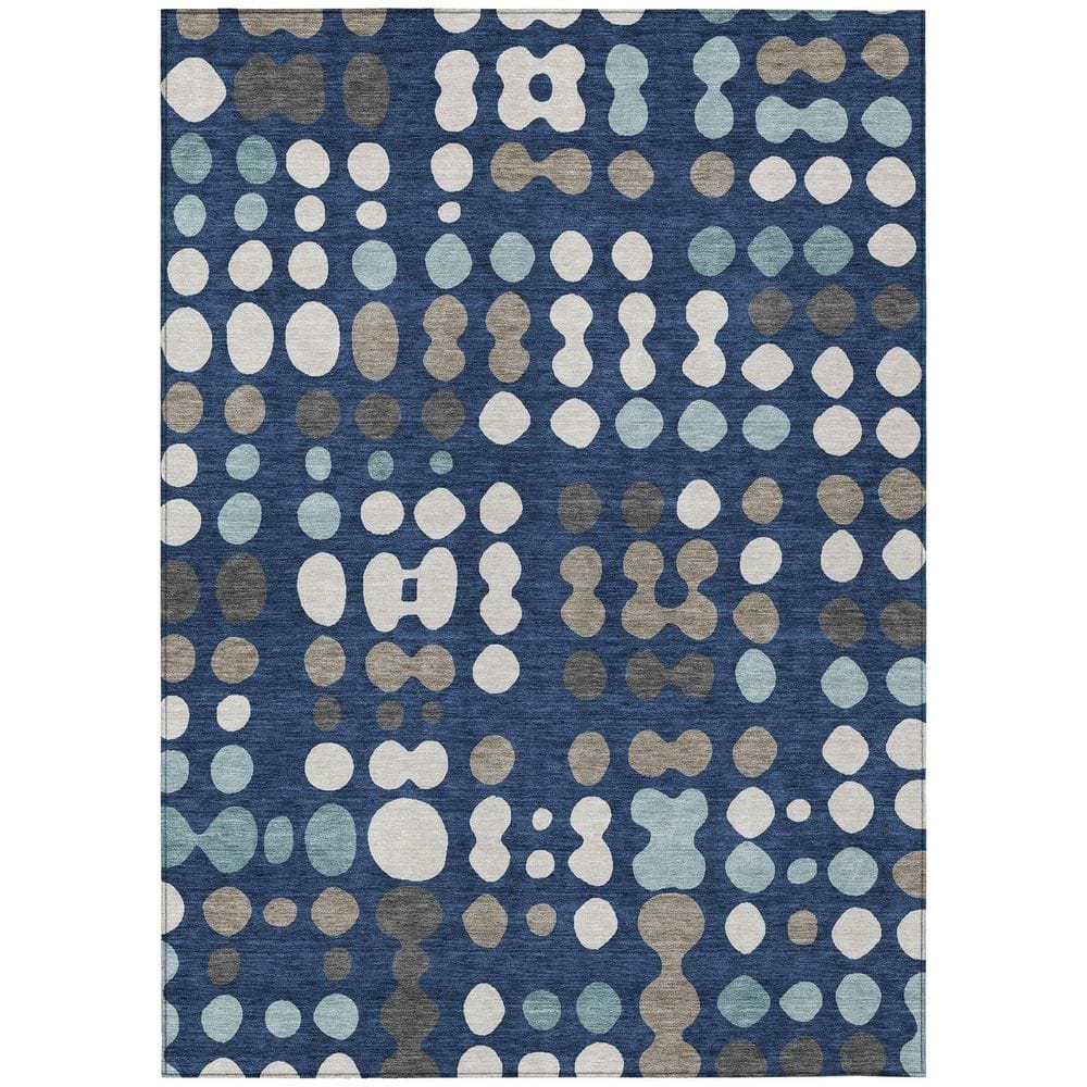 Chantille Machine Washable Indoor/Outdoor Abstract ACN2981 Navy 9 ft. x 12 ft. Area Rug price history on PriceWatchPro