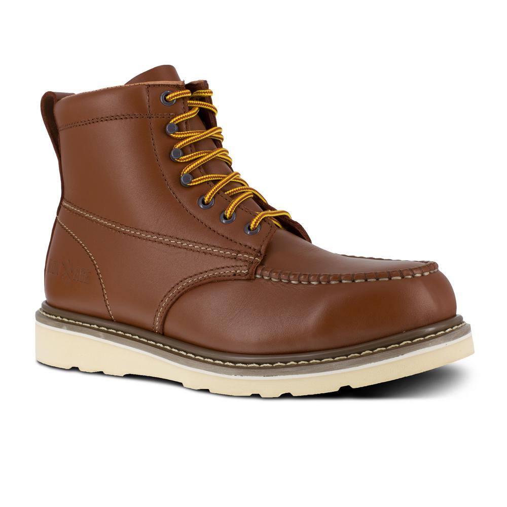 IRON AGE Men's Reinforcer 6 in. Wedge Work Boot Steel Toe Tan Size