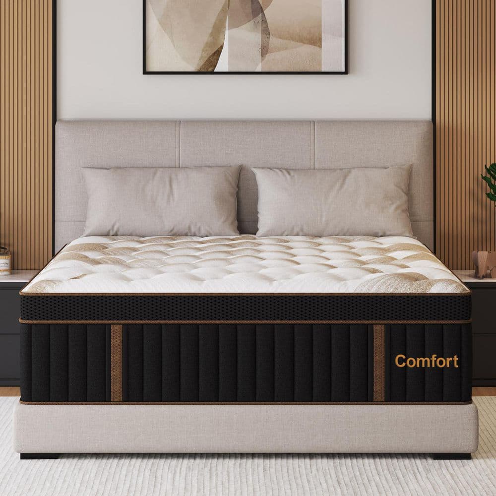 Skyhedon Twin Size Medium Firm Hybrid Cooling Gel Memory Foam