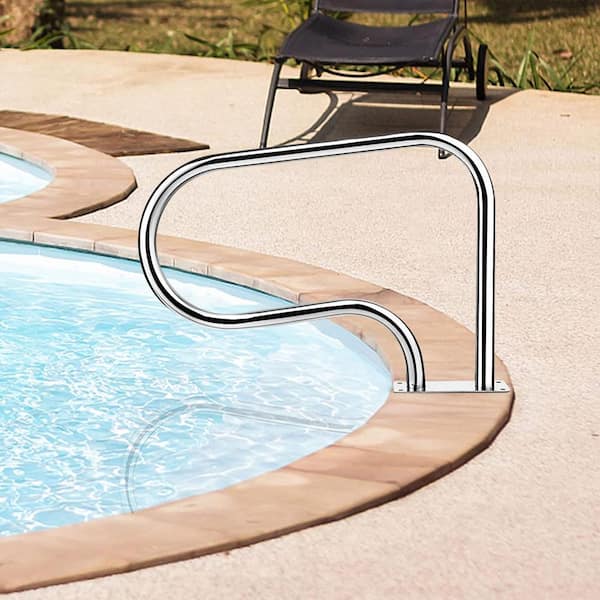 Stainless Steel Swimming Pool Hand Rail with Base Plate