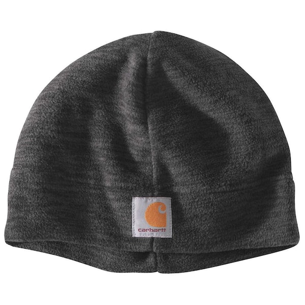 Carhartt Men's OFA Black/Steel Space Dye Polyester Fleece Hat