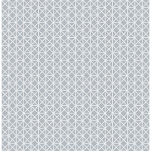 Lisbeth Grey Geometric Lattice Paper Strippable Roll (Covers 56.4 sq. ft.)
