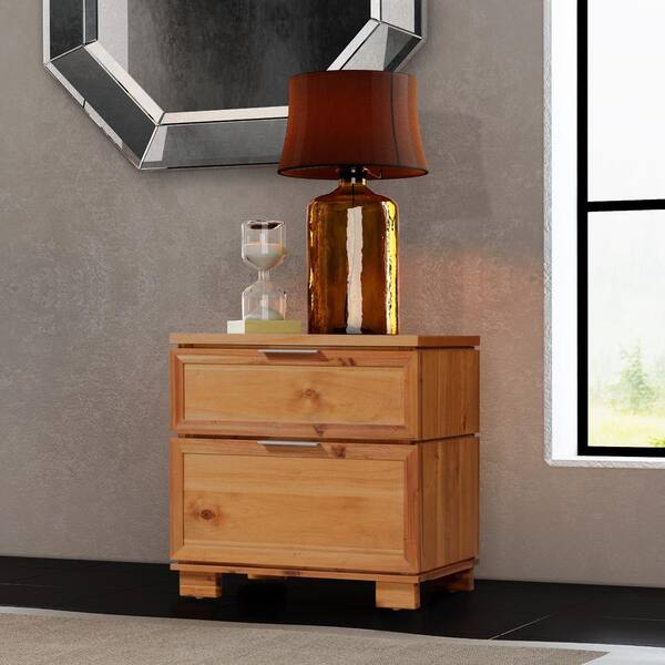 Crawford & Burke Taxco 2-Drawer Butterscotch Nightstand
