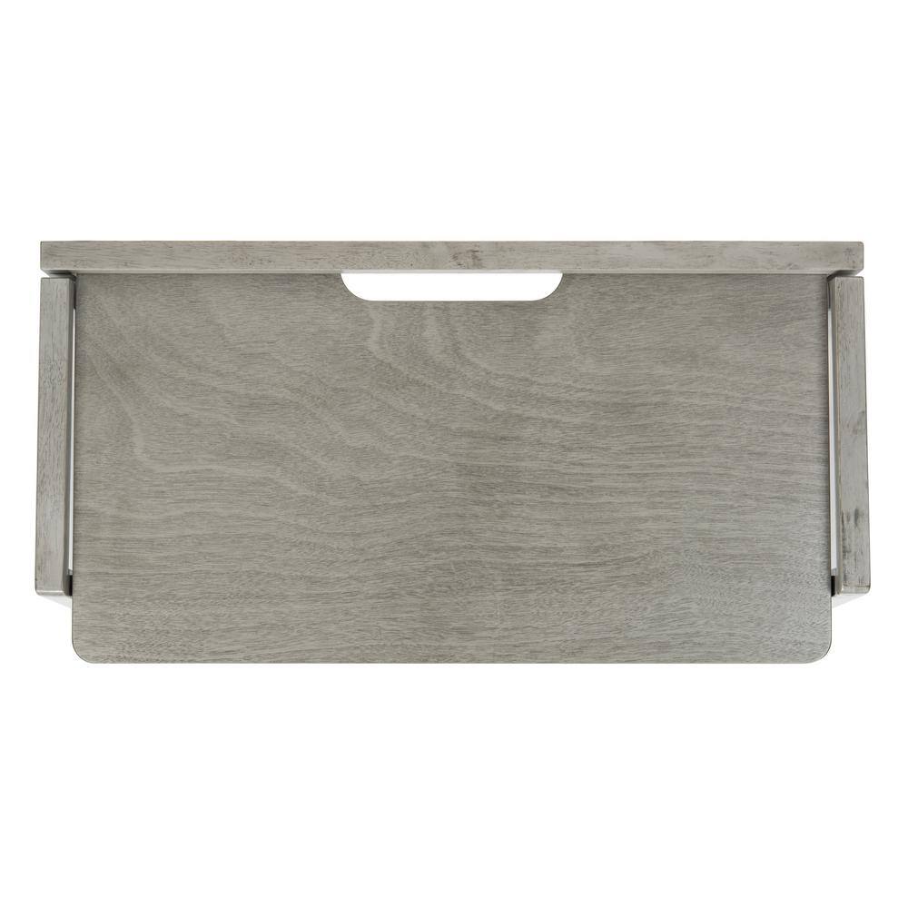 Osgood Dark Grey Solid Wood Folding Writing Desk