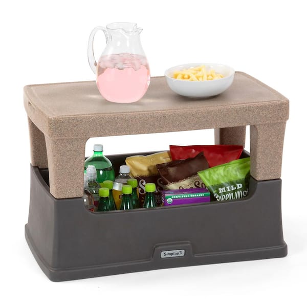 Simplay3 Serve and Store Multi-Use Plastic Outdoor Accent Table