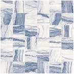 Ivy Hill Tile Jume Onyx Labrodorite Blue 4 in. x 0.41 in. Polished ...