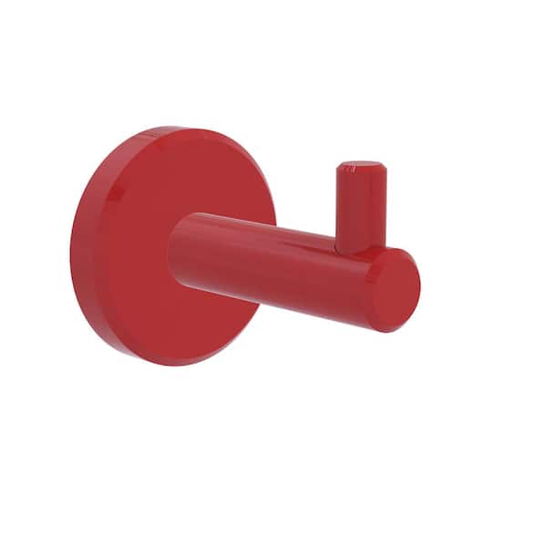 Allied Brass Malibu Robe Collection Knob Robe/Towel Hook in Fire Engine Red