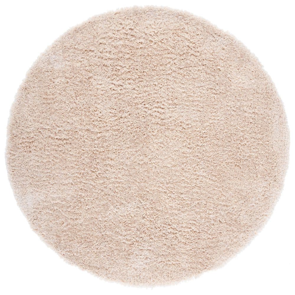 New Orleans Shag 7 ft. x 7 ft. Beige Solid Flokati Round Area Rug price history on PriceWatchPro